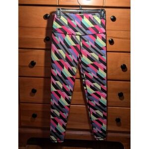 VSX Sport Leggings Bundle Small Geometric Long & Black Cropped Workout Pants